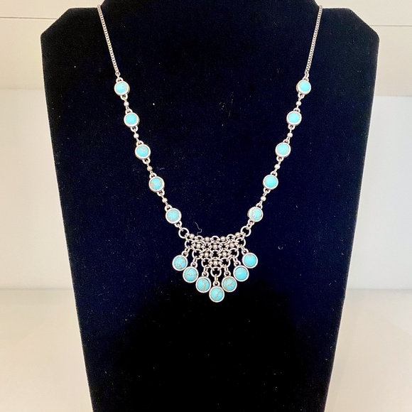 Lucky Brand Jewelry - Lucky Brand Silver and Turquoise Necklace